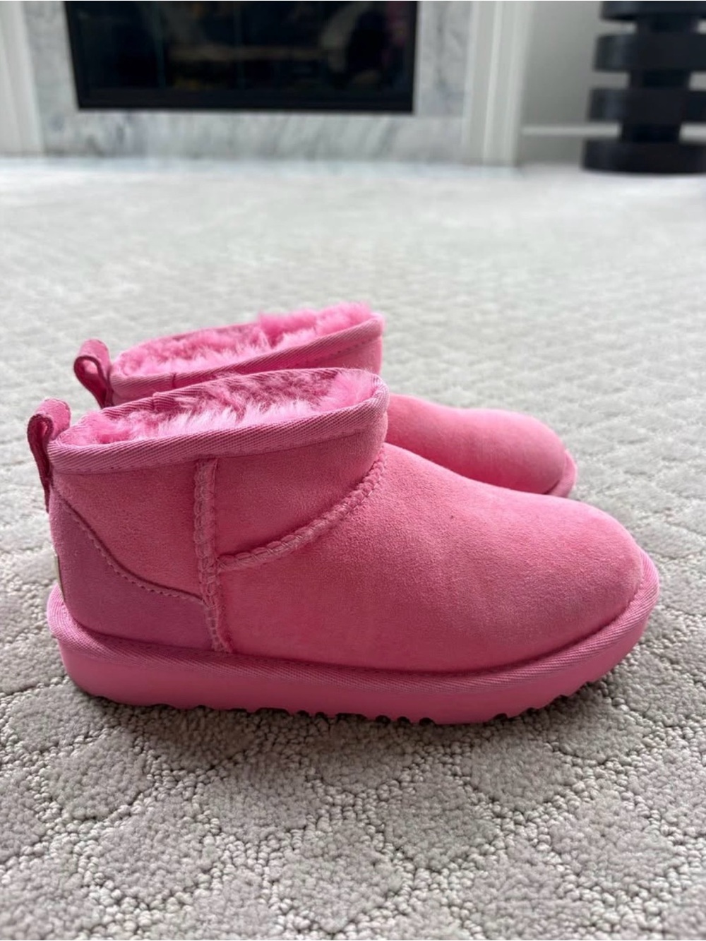 Girls Pink Uggs - size 13 - excellent condition - worn once